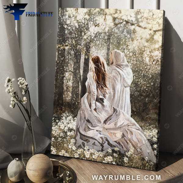 Jesus Poster, The Girl Who Came With God, Wall Art Decor