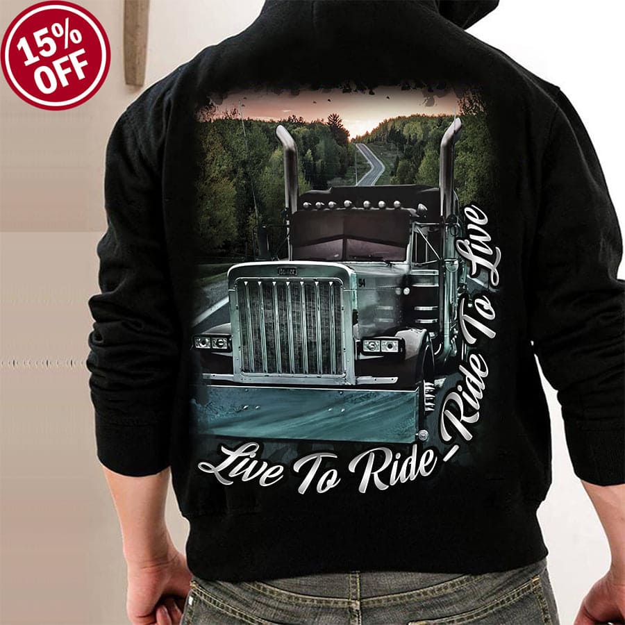 Love to ride, ride to love - T-shirt for truck driver