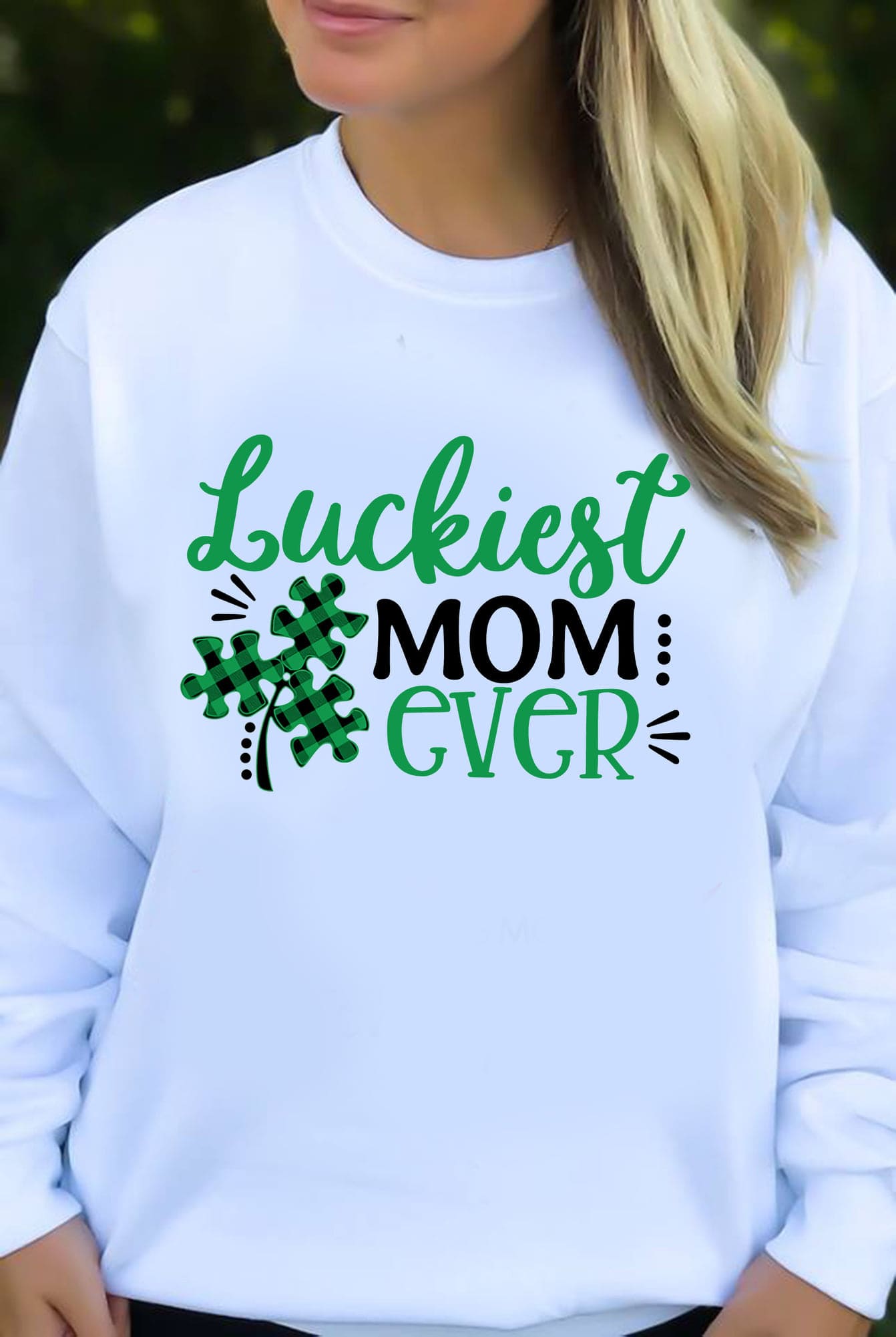 Luckiest mom ever - St Patrick's day, Gift for mother's day