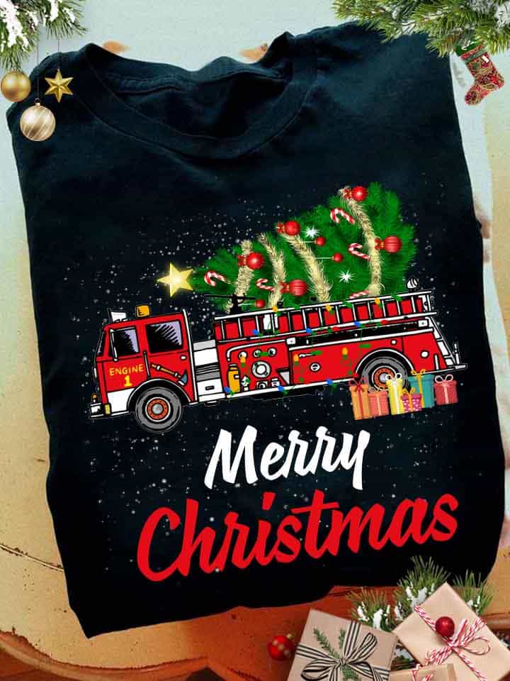 Merry Christmas - Gift fore firetruck driver, firefighter the lifesaver