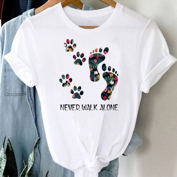 Never walk alone - Dog by my side, Gift for dog lover