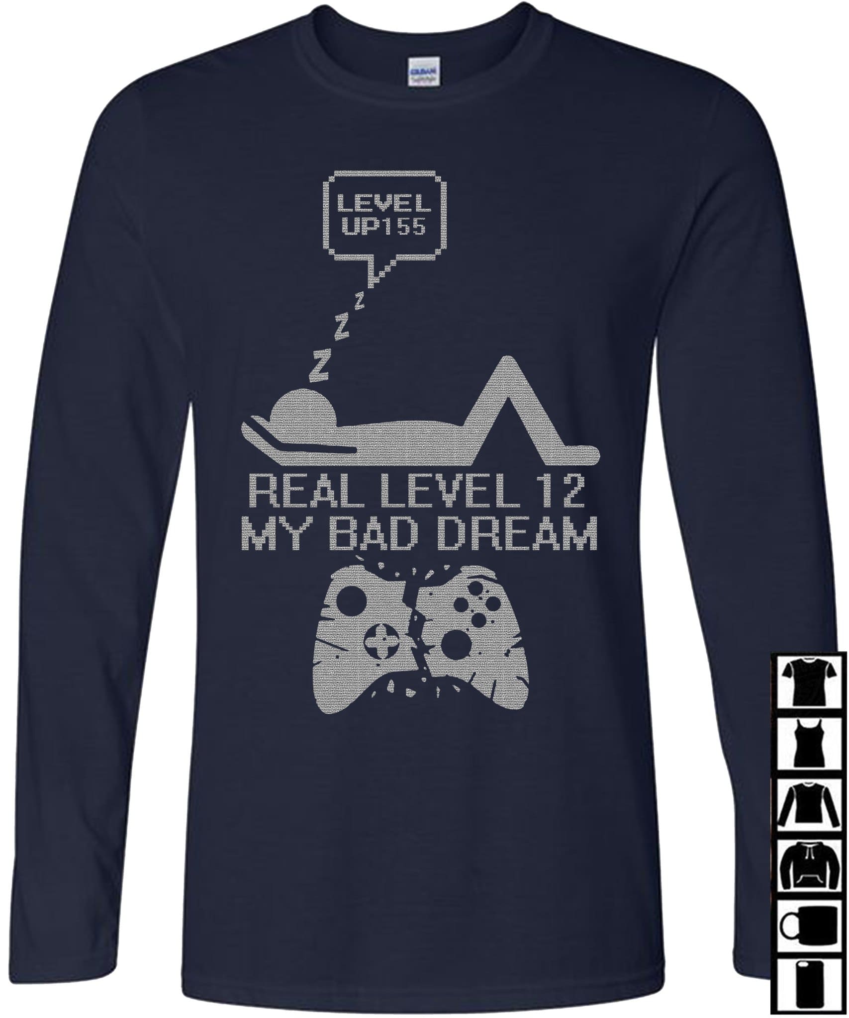 Real level 12, my bad dream - Sleeping gamer, addicted to game