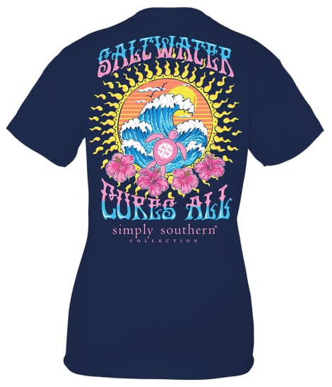 Saltwater cures all - Simply southern collection, Ocean turtle