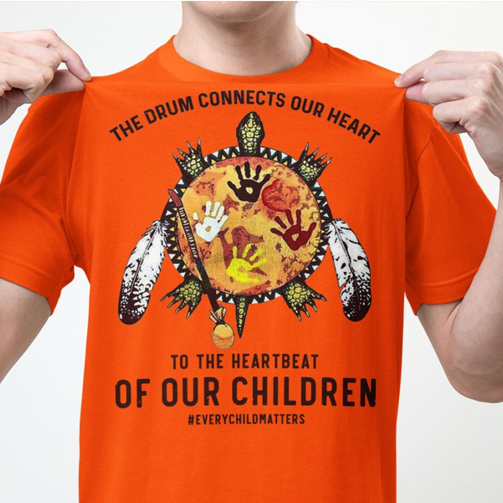 The drum connects our heart to the heartbeat of our children - Every child matters