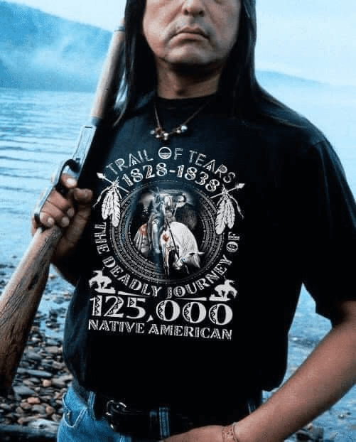 Trail of tears, the deadly journey, Native American T-shirt