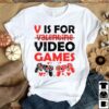 V is for valentine, video games - Gift for valentine day, gaming on valentine