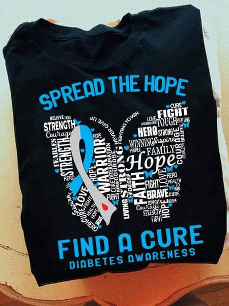 Spread The Hope Find A Cure Fight A Cure, Breast Cancer Awareness, Awareness  Shirt - FridayStuff