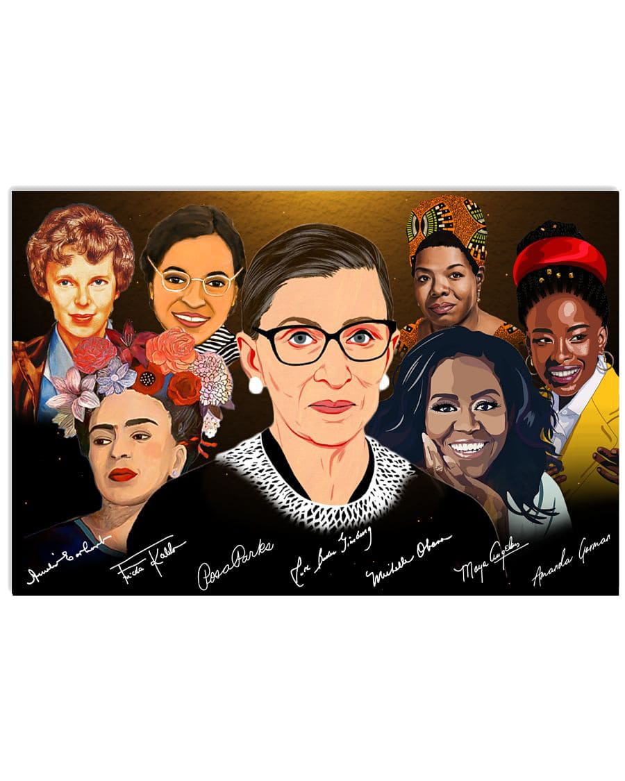 Feminist Art Print Set, Michelle Obama Art, Ruth Bader Ginsburg