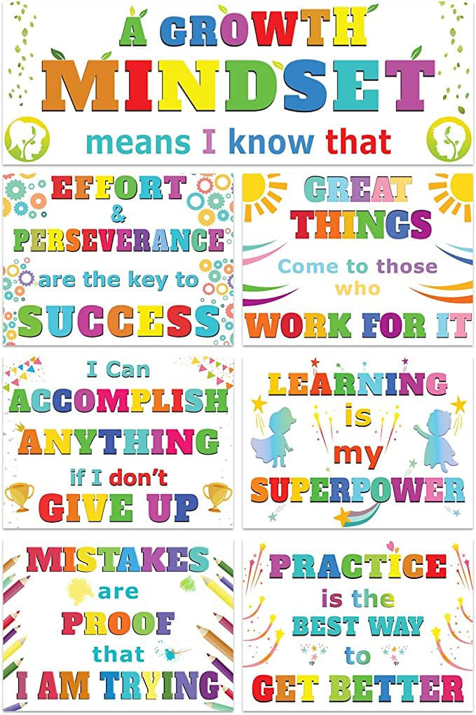 Gift For Child, A Growth Mindset Means I Know That Effort Perseverance ...