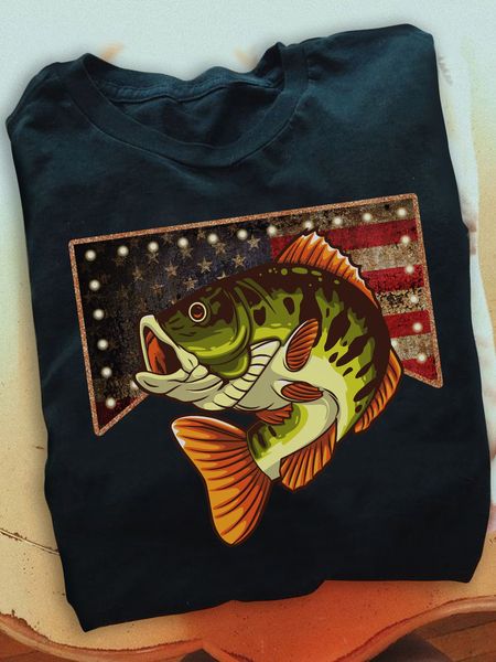 fishing American flag - FridayStuff