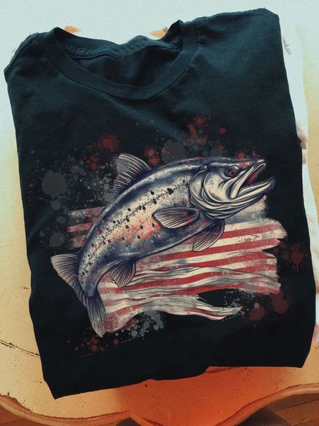 fish American flag - FridayStuff